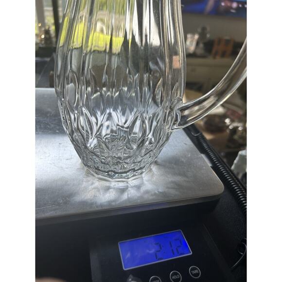 24% Lead Cristal D'arques Garanti Bretagne Water Pitcher France Barware Home - Picture 11 of 12